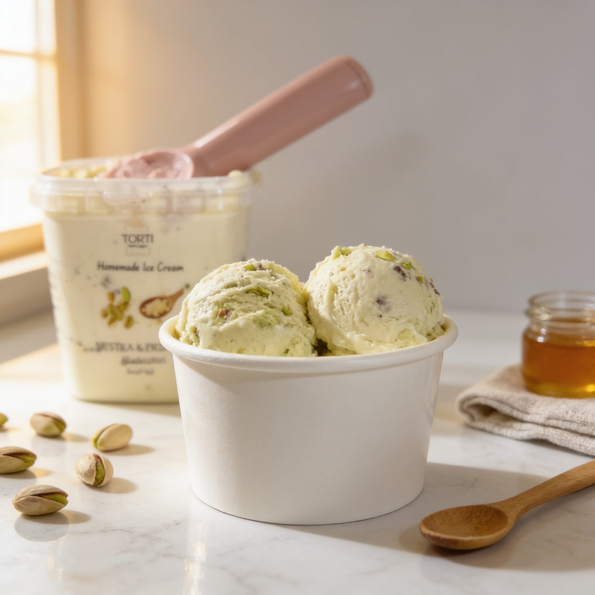 Homemade ice cream