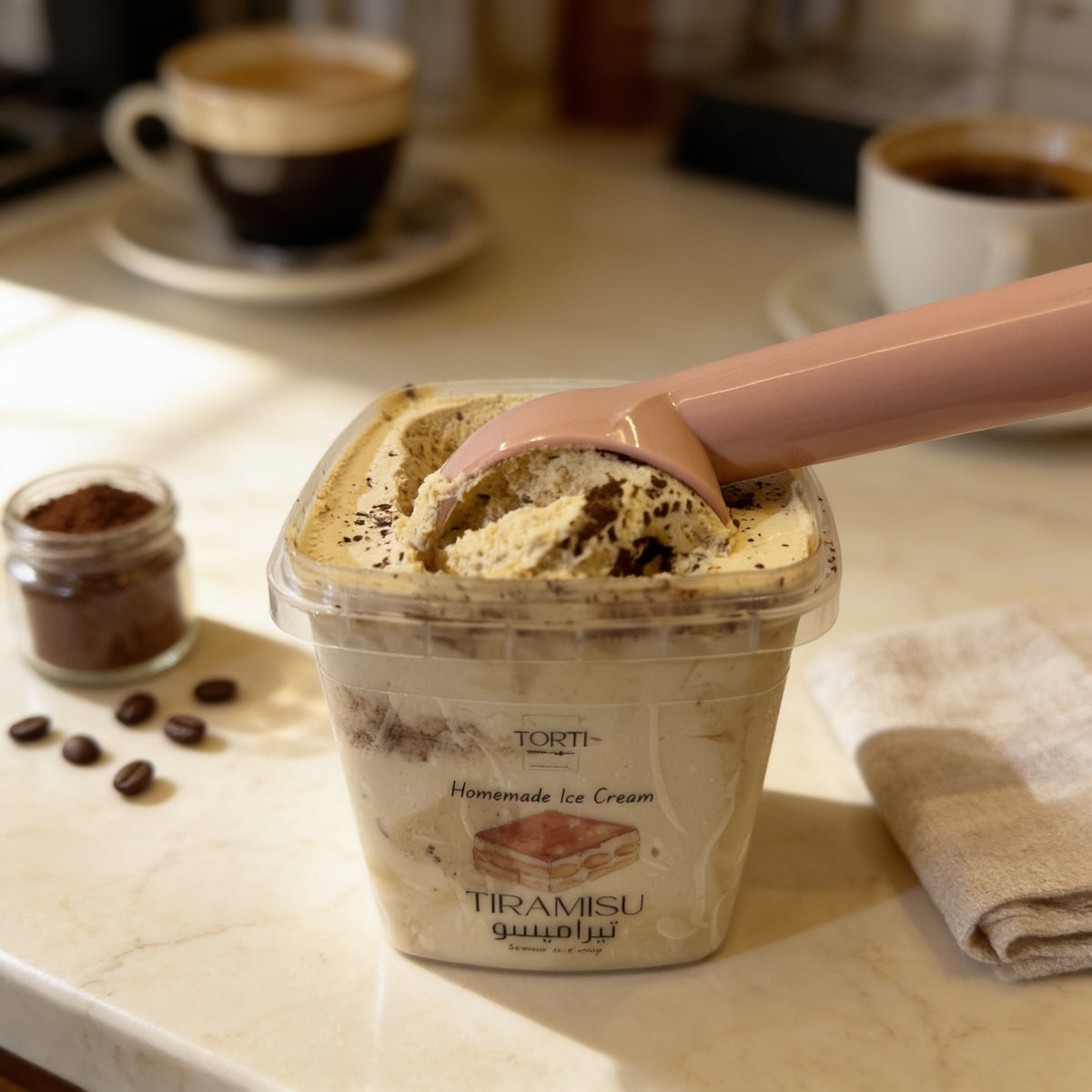 Homemade ice cream